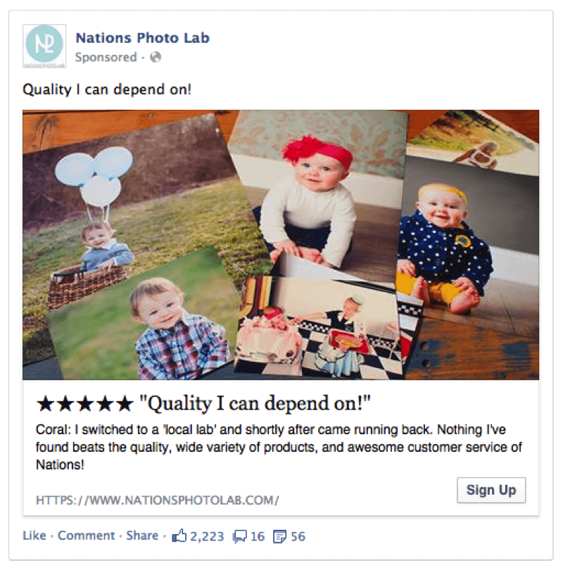 use your site reviews to retarget someone